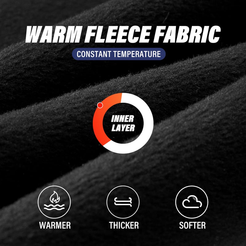 SUNMECI Neck Gaiter Warmer Ski Scarf Windproof Mask - Thick Fleece Neck Warmer Cold Weather Face Mask - Image 2
